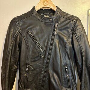 RSD Mia Buffalo Leather Riding Jacket w/removable inner hooded liner